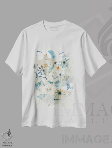 تیشرت سفید طرح دار – تیشرت گیاهان ,گیاهان جنگلی I اثر مایا وودز فروشگاه ایماژ