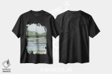 تیشرت مشکی طرح دار – تیشرت طبیعت ,منظره ملایم II اثر مایا وودز فروشگاه ایماژ