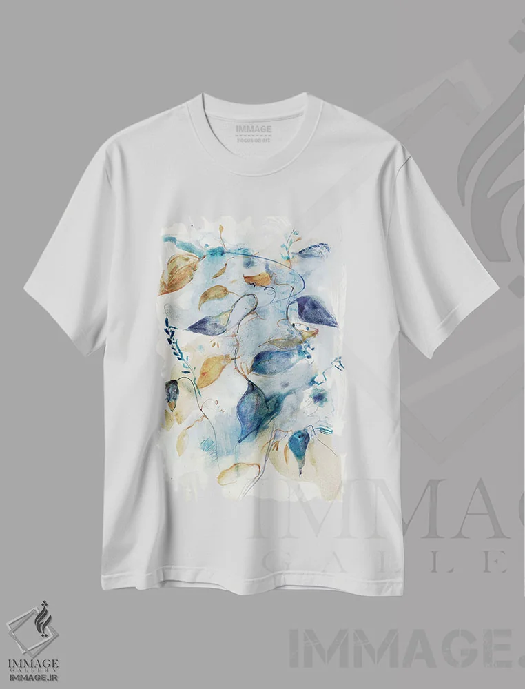 تیشرت سفید طرح دار – تیشرت طبیعت ,گیاهان جنگلی II اثر مایا وودز immage.ir