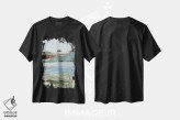 تیشرت مشکی طرح دار – تیشرت آبستره ,منظره ملایم I اثر مایا وودز immage.ir