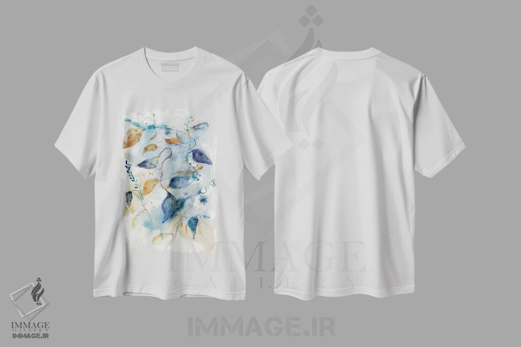 تیشرت سفید طرح دار – تیشرت طبیعت ,گیاهان جنگلی II اثر مایا وودز immage.ir