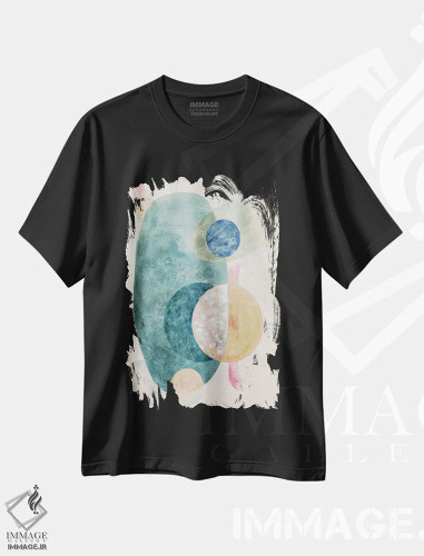 تیشرت مشکی طرح دار – تیشرت کیهانی ,سحابی I اثر مایا وودز فروشگاه ایماژ