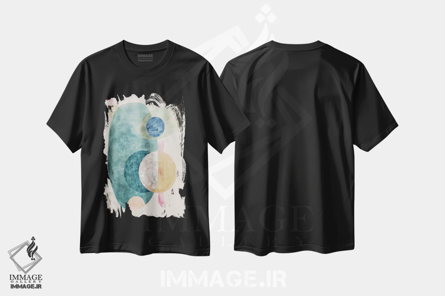 تیشرت مشکی طرح دار – تیشرت کیهانی ,سحابی I اثر مایا وودز فروشگاه ایماژ