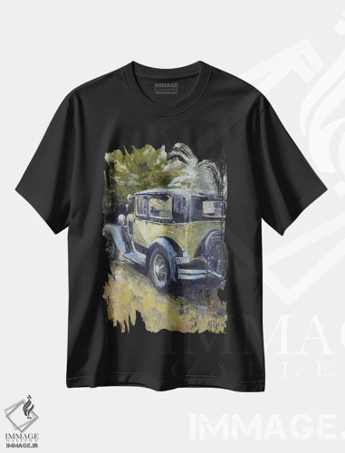 تیشرت مشکی طرح دار – تیشرت وینتیج ,ماجراجویی اثر مری هابلی فروشگاه ایماژ