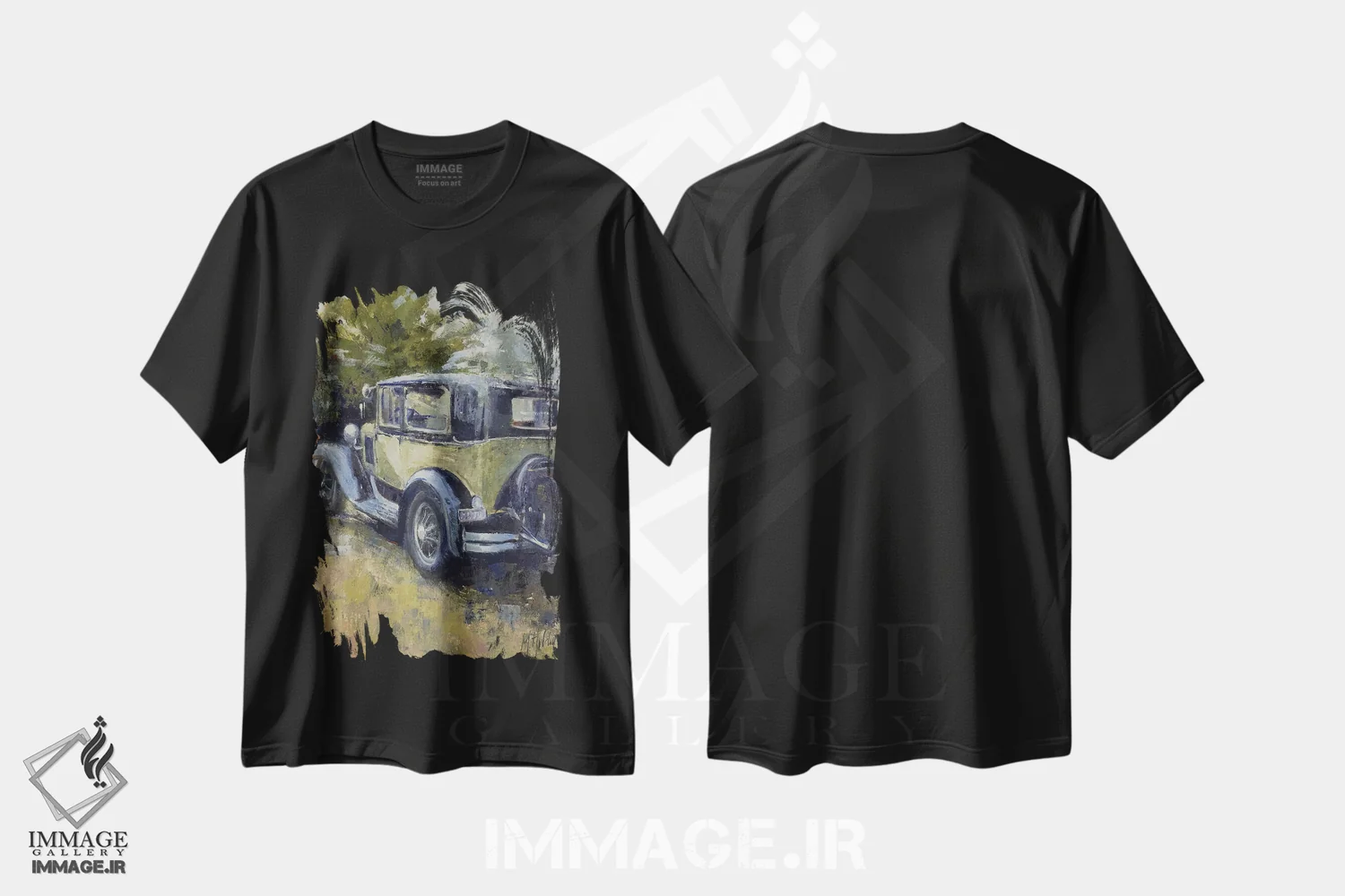 تیشرت مشکی طرح دار – تیشرت وینتیج ,ماجراجویی اثر مری هابلی فروشگاه ایماژ
