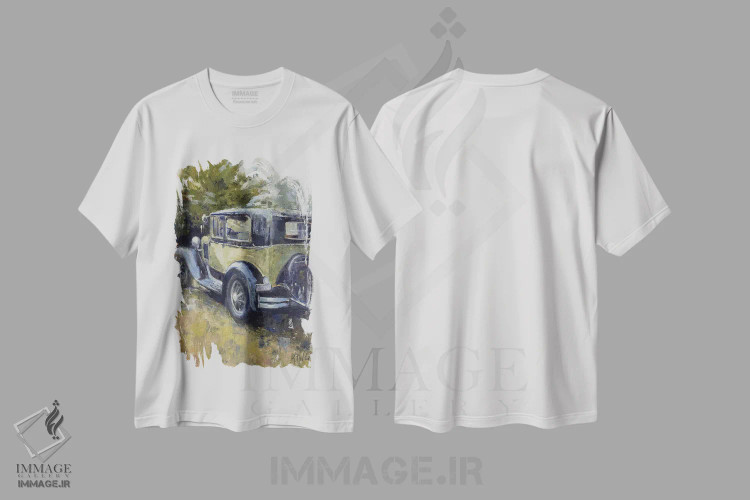 تیشرت سفید طرح دار – تیشرت وینتیج ,ماجراجویی اثر مری هابلی immage.ir