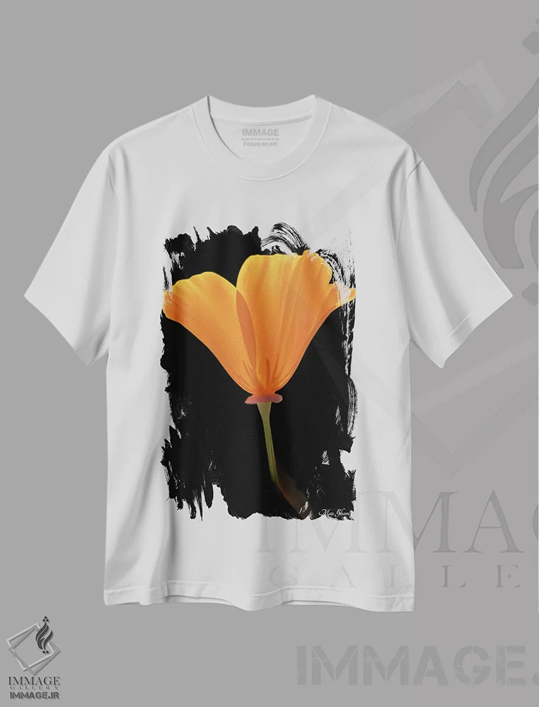 تیشرت سفید طرح دار – تیشرت طبیعت ,لومینوزا اثر ماز غنی immage.ir