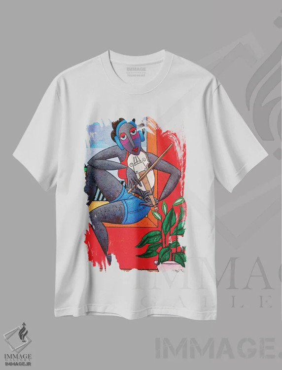 تیشرت سفید طرح دار – تیشرت موسیقی ,آهنگ جدید اثر آدوبی مایداز مکین دی immage.ir