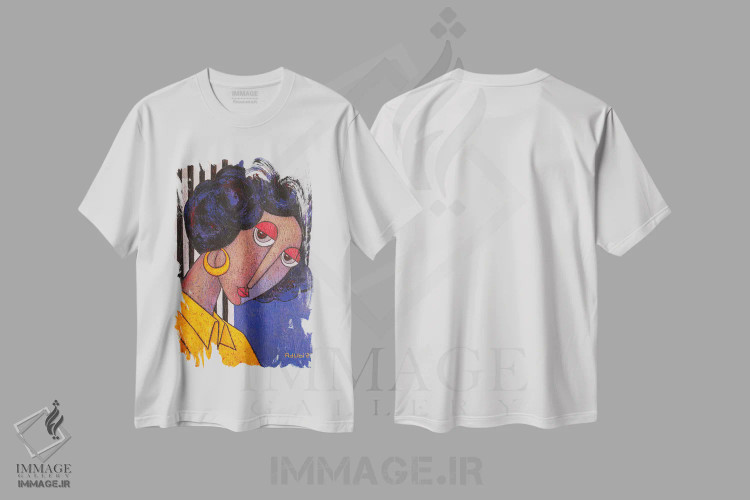 تیشرت سفید طرح دار – تیشرت مد شهری ,دختر شهری اثر آدوبی مایداز مکین دی immage.ir