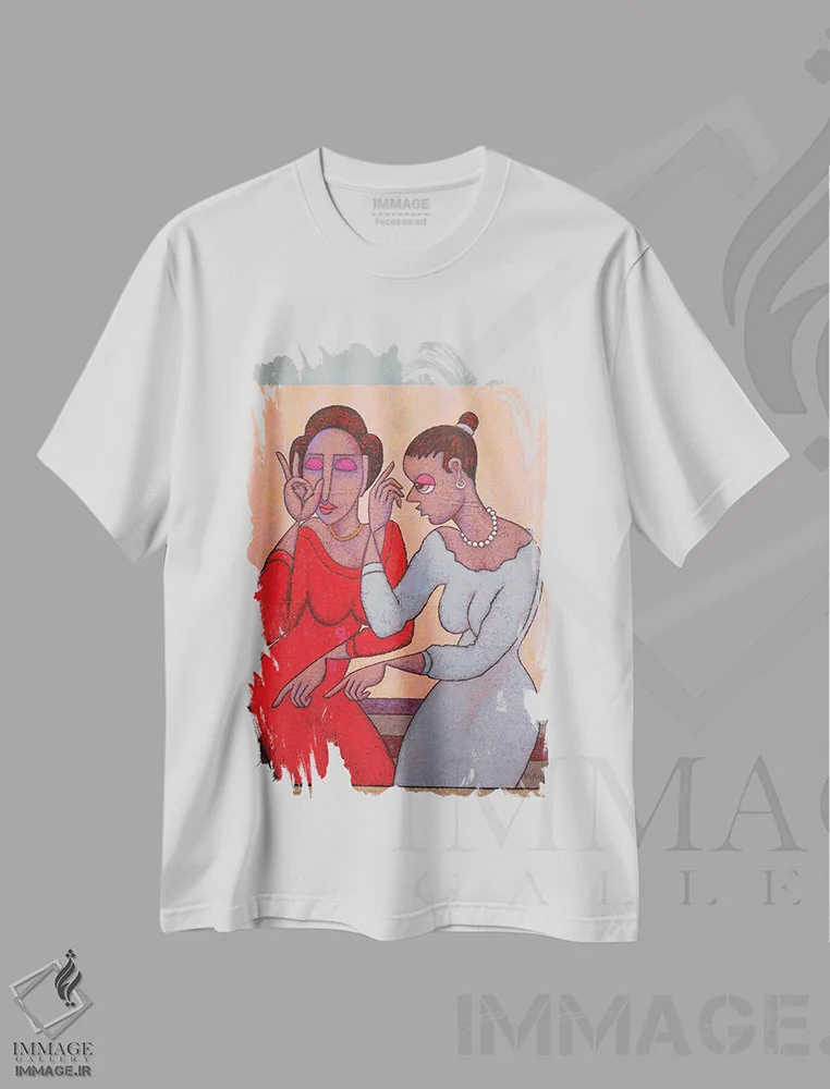 تیشرت سفید طرح دار – تیشرت معنوی ,رقص روح اثر آدوبی مایداز مکین دی immage.ir