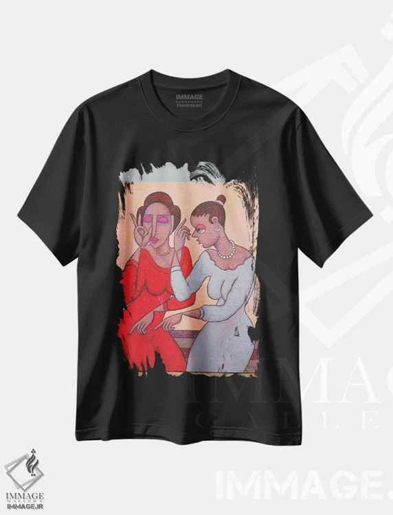 تیشرت مشکی طرح دار – تیشرت معنوی ,رقص روح اثر آدوبی مایداز مکین دی فروشگاه ایماژ