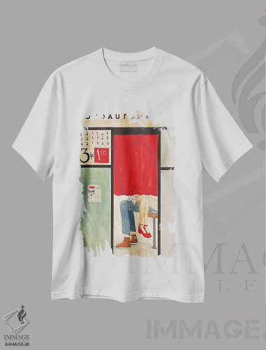 تیشرت سفید طرح دار – تیشرت عاشقانه ,عکس اتوماتیک اثر آناستازیا مازور-اسکروبوا فروشگاه ایماژ