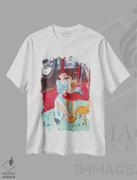 تیشرت سفید طرح دار – تیشرت فانتزی ,کرواسان اثر آناستازیا مازور-اسکروبوا immage.ir