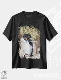 تیشرت مشکی طرح دار – تیشرت حیوانات ,subspecies western rockhopper penguin , Falkland Islands.,پنگوئن راک هاپر، زیرگونه غربی راک هاپر، جزایر فالکلند اثر مارتین زویک فروشگاه ایماژ