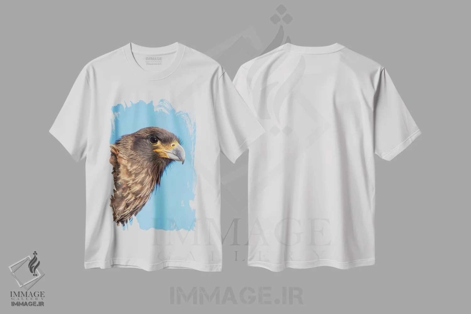 تیشرت سفید طرح دار – تیشرت اسپرت ,Protected, Endemic To The Falkland Islands.,کاراکارا خط دار یا جانی رووک بالغ با پوست زرد معمول در چهره، حفاظت شده و بومی جزایر فالکلند اثر مارتین زویک immage.ir