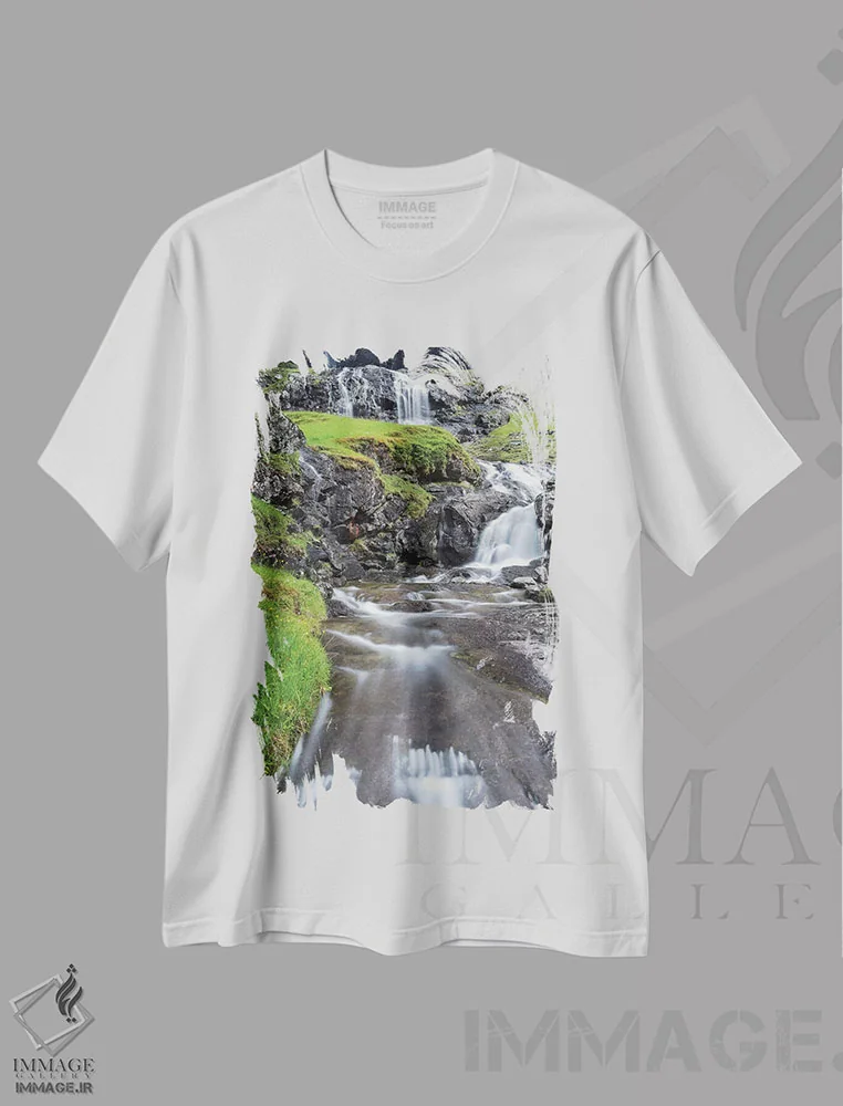 تیشرت سفید طرح دار – تیشرت منظره ,Faroe Islands,دره ساکسون، جزایر فارو، دانمارک اثر مارتین زویک immage.ir