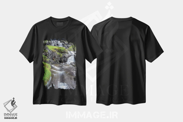 تیشرت مشکی طرح دار – تیشرت منظره ,Faroe Islands,دره ساکسون، جزایر فارو، دانمارک اثر مارتین زویک فروشگاه ایماژ