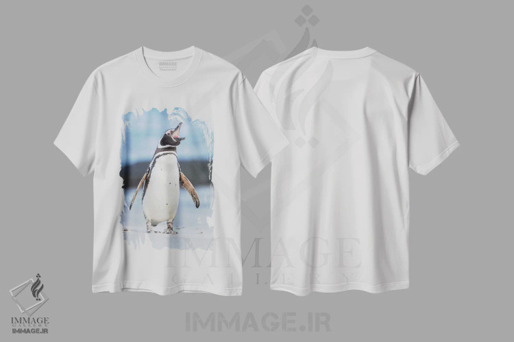 تیشرت سفید طرح دار – تیشرت حیوانات ,Falkland Islands.,پنگوئن ماژلانی، جزایر فالکلند اثر مارتین زویک immage.ir