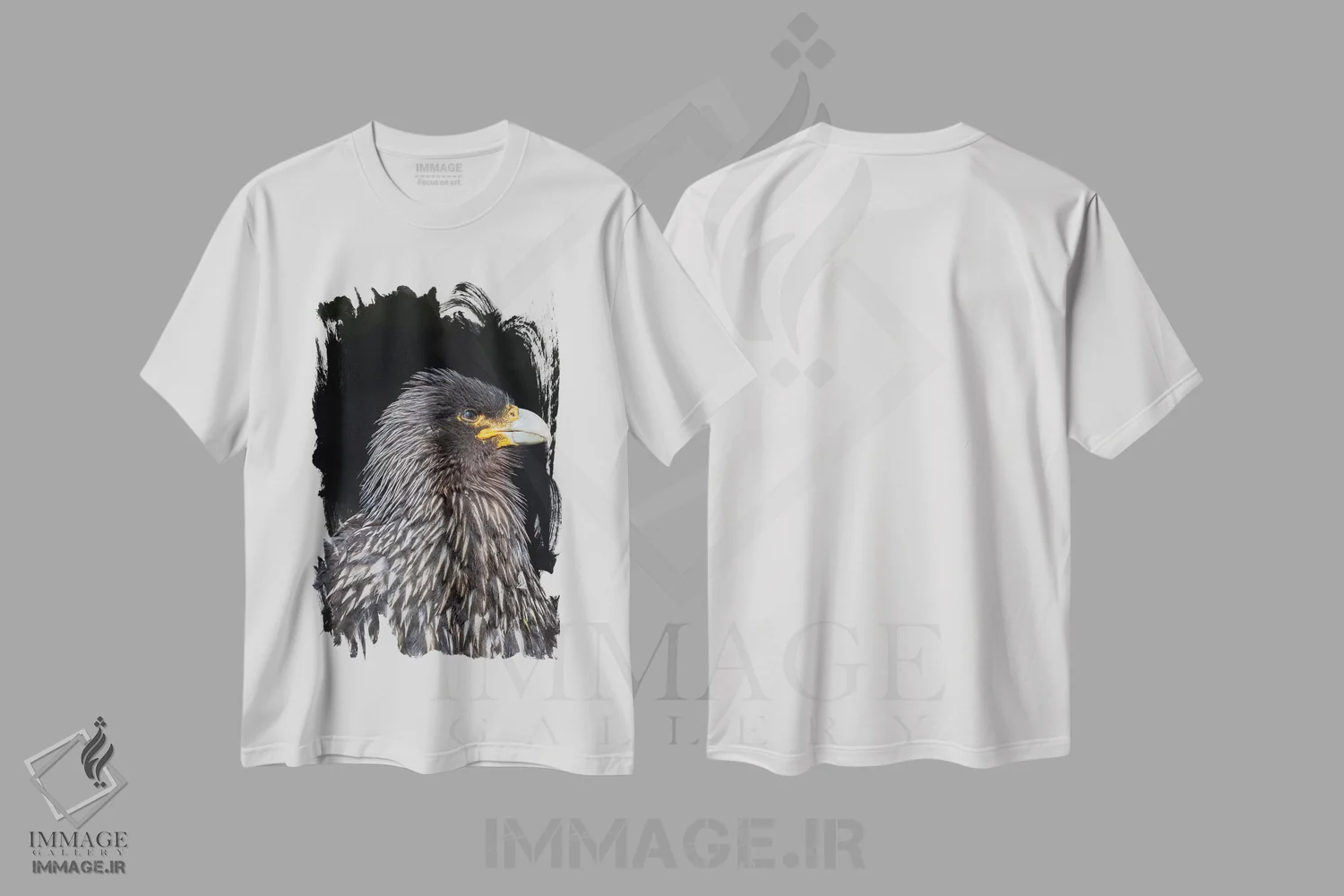 تیشرت سفید طرح دار – تیشرت حیوانات ,protected and highly intelligent bird of prey. Falkland Islands,کاراکارای فالکلند یا جانی رووک، پرنده شکاری حفاظت شده و بسیار باهوش. جزایر فالکلند اثر مارتین زویک فروشگاه ایماژ