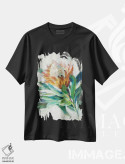 تیشرت مشکی طرح دار – تیشرت گلدار ,گل پروتئا اثر دان هوی نای فروشگاه ایماژ
