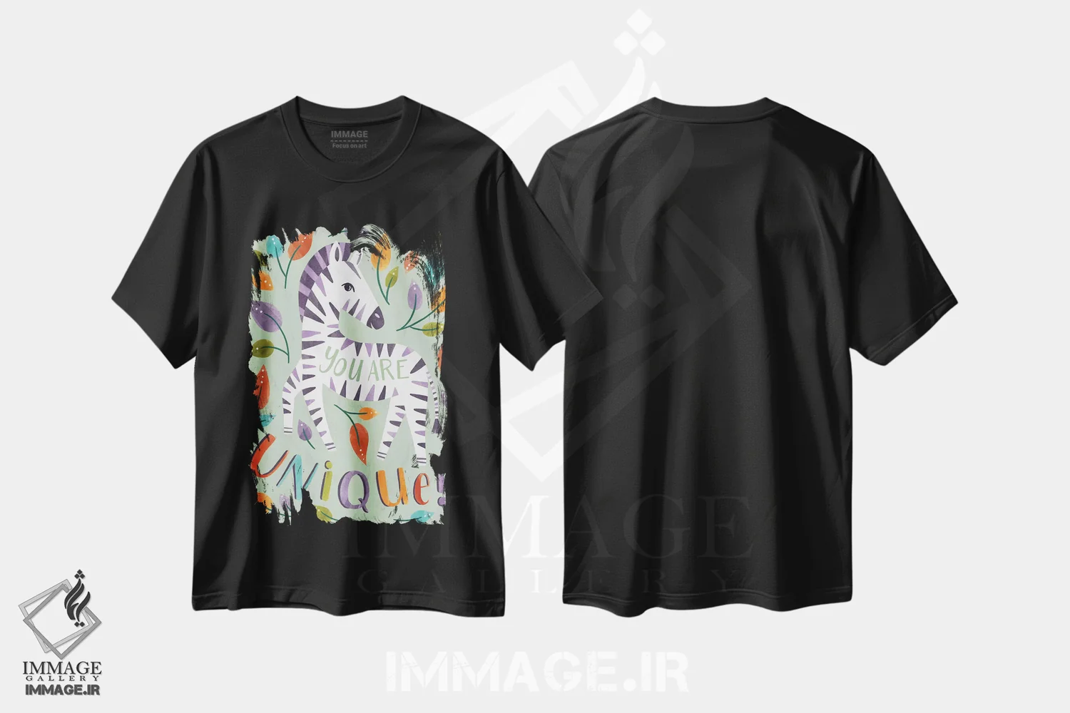 تیشرت مشکی طرح دار – تیشرت کودکانه ,بهشت رنگین کمانی کودکانه اثر ناتالی مایلز فروشگاه ایماژ