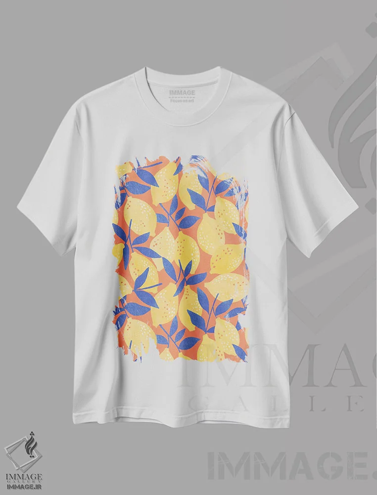تیشرت سفید طرح دار – تیشرت هنری ,تفریح تابستانی زیر آفتاب اثر ناتالی مایلز immage.ir