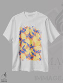 تیشرت سفید طرح دار – تیشرت هنری ,تفریح تابستانی زیر آفتاب اثر ناتالی مایلز immage.ir