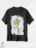 تیشرت مشکی طرح دار – تیشرت گیاهی ,گلبرگ ساده دو اثر نان فروشگاه ایماژ