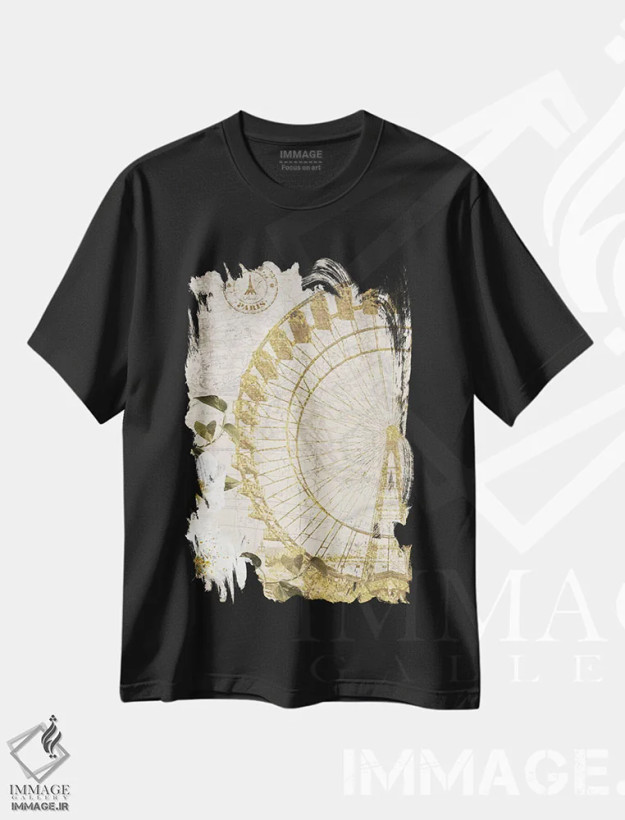 تیشرت مشکی طرح دار – تیشرت شهری ,زندگی همین است اثر نان فروشگاه ایماژ