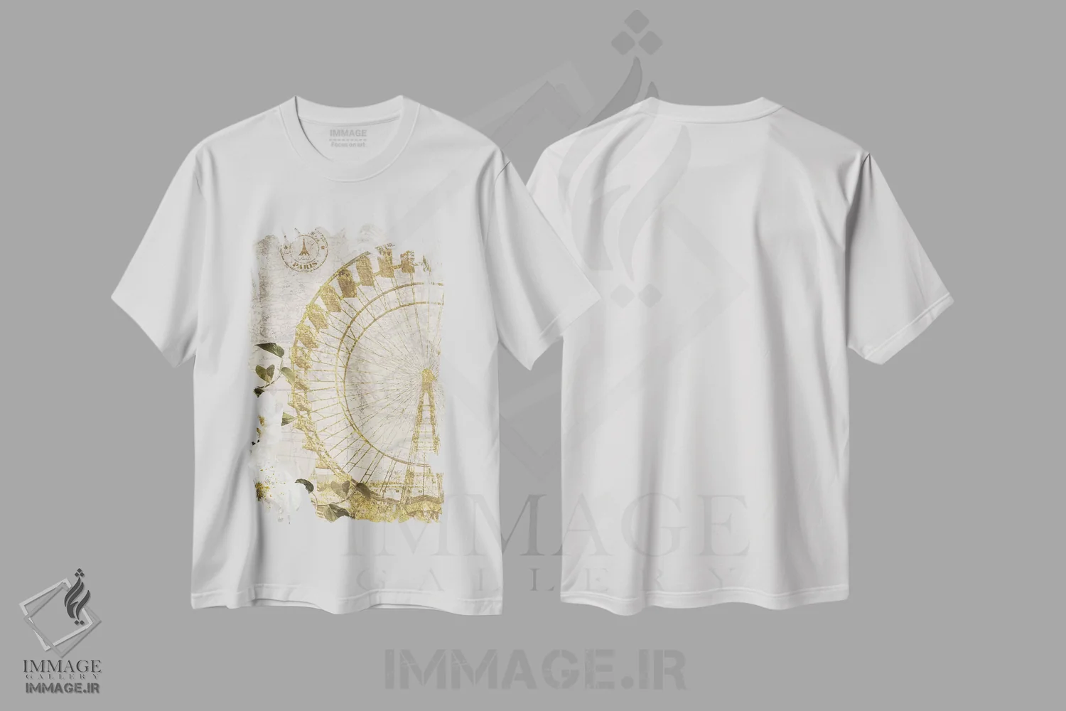 تیشرت سفید طرح دار – تیشرت شهری ,زندگی همین است اثر نان immage.ir