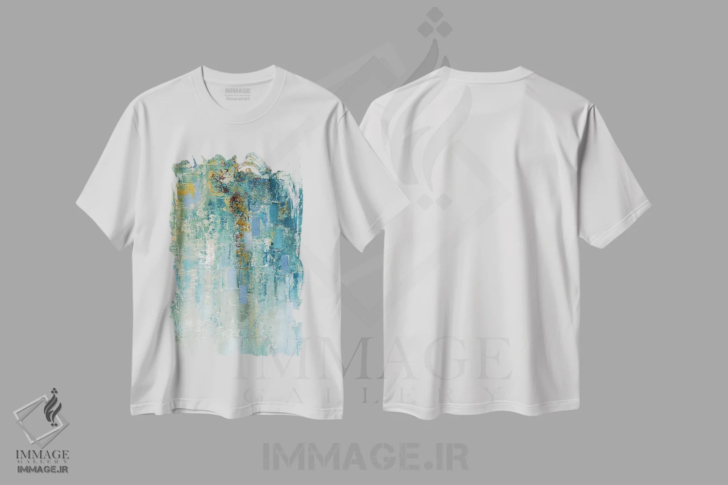 تیشرت سفید طرح دار – تیشرت هنری ,جزئیاتی از باران محبوبم I اثر نان immage.ir