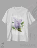 تیشرت سفید طرح دار – تیشرت بهاری ,رمانس یاس بنفش II اثر نان immage.ir