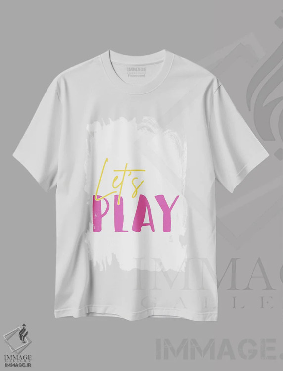 تیشرت سفید طرح دار – تیشرت فانتزی ,بیایید بازی کنیم اثر نیکول باسک immage.ir