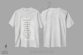 تیشرت سفید طرح دار – تیشرت انگیزشی ,بگذار کوچک بمانند اثر نیکول باسک immage.ir