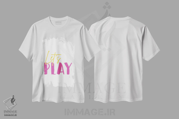 تیشرت سفید طرح دار – تیشرت فانتزی ,بیایید بازی کنیم اثر نیکول باسک immage.ir