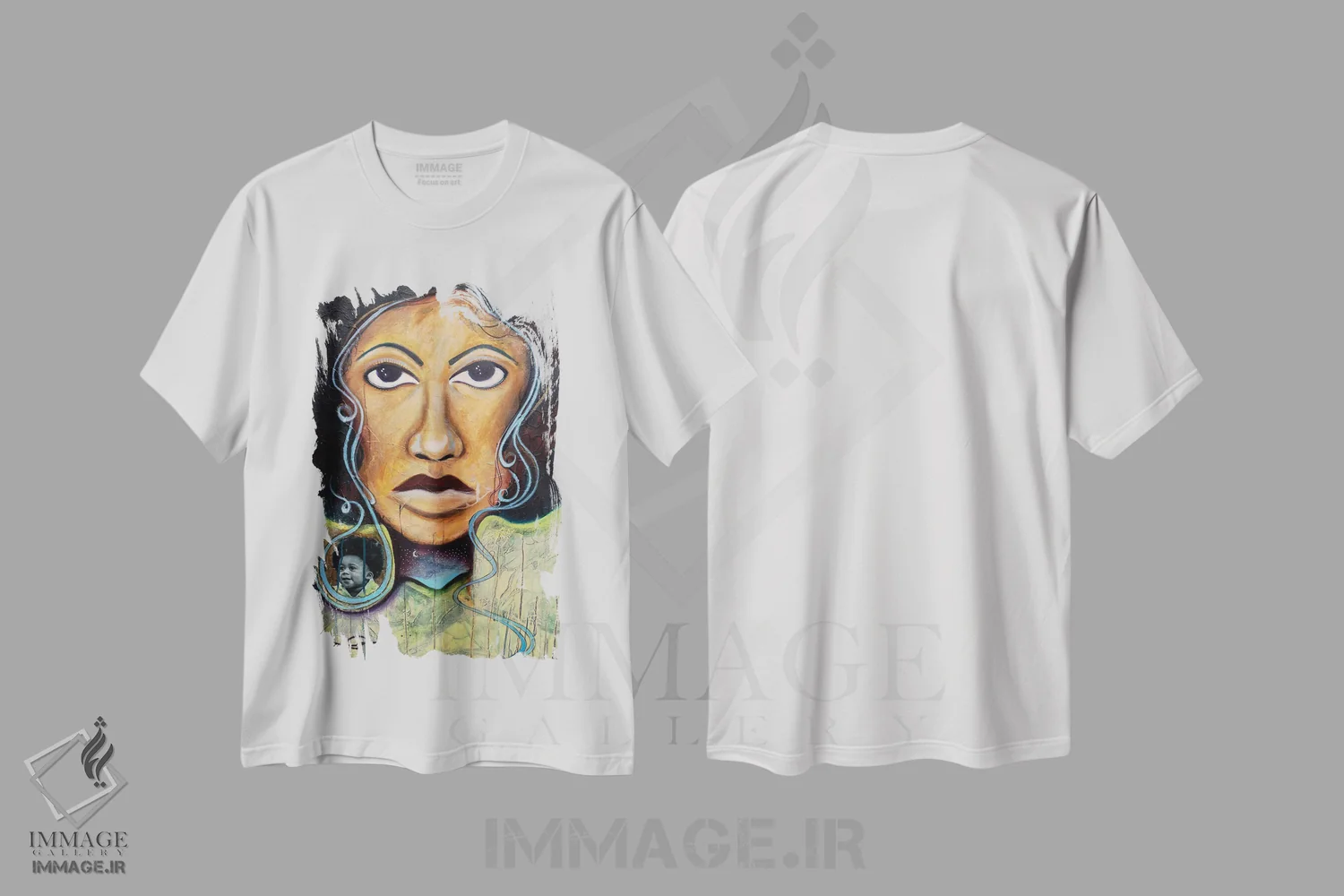 تیشرت سفید طرح دار – تیشرت طبیعت ,مادر طبیعت اثر نیکول کولی immage.ir