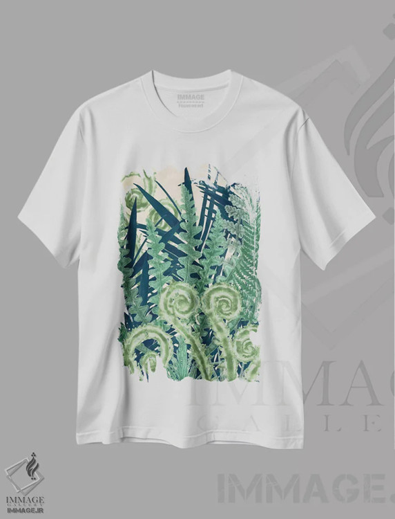 تیشرت سفید طرح دار والس سرخس دوم، دکور بوهمی اثر نائومی مک کاویت | immage.ir