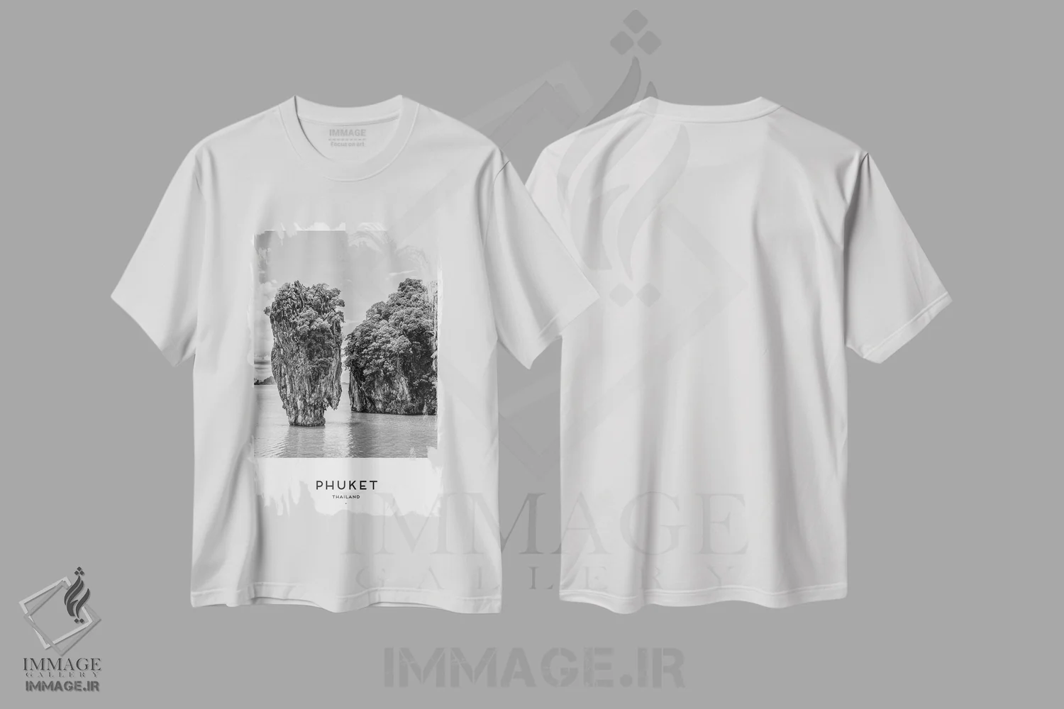 تیشرت سفید طرح دار پوکت تایلند، عکاسی سیاه و سفید اثر نائومی دیویس | immage.ir