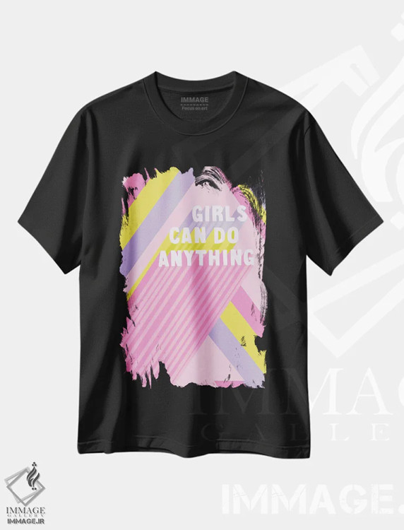 تیشرت مشکی طرح دار پاپ سرگرم کننده ۲، تزئینی اثر نانسی مک کنزی | immage.ir