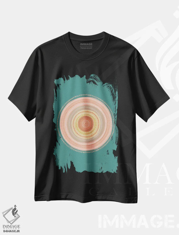 تیشرت مشکی طرح دار بیابان بوهو، دکور بوهمی اثر نانسی مک کنزی | immage.ir