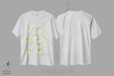 تیشرت سفید طرح دار دوستان جنگلی یک، تزئینی اثر نانسی مک کنزی | فروشگاه ایماژ