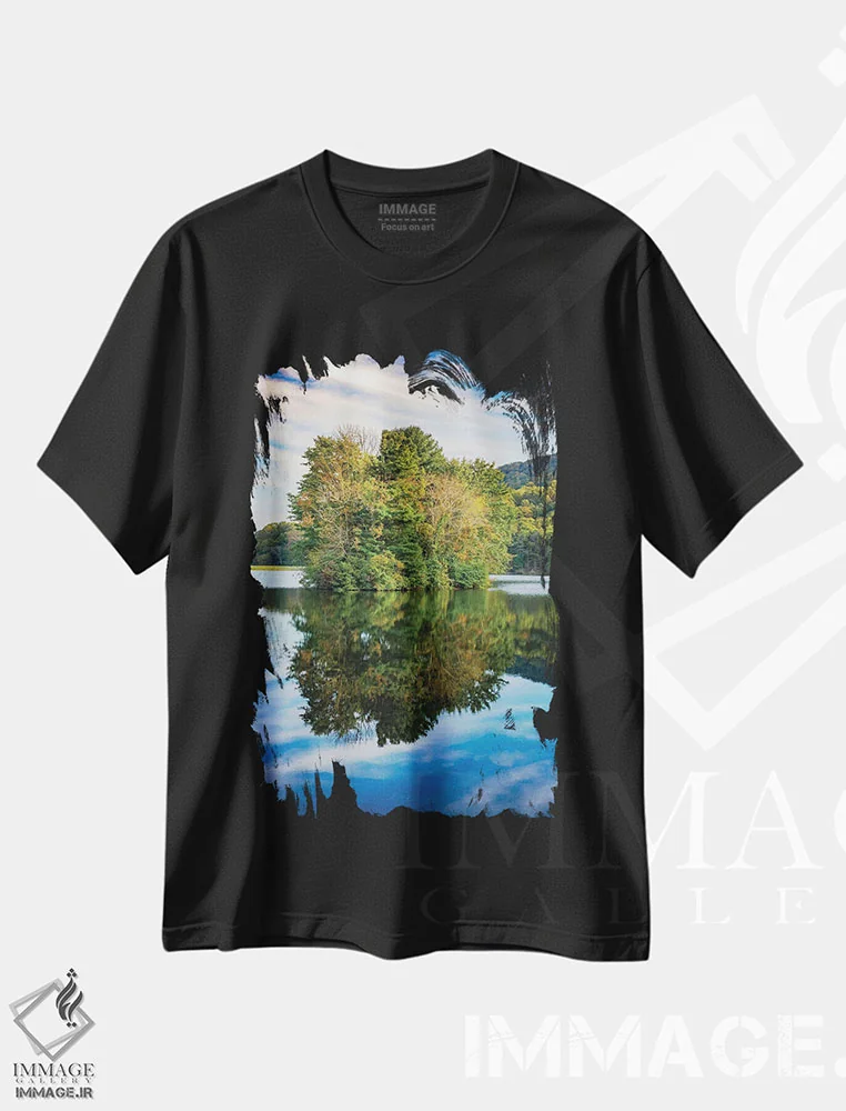 تیشرت مشکی طرح دار آثار آنا میلر - فروشگاه ایماژ