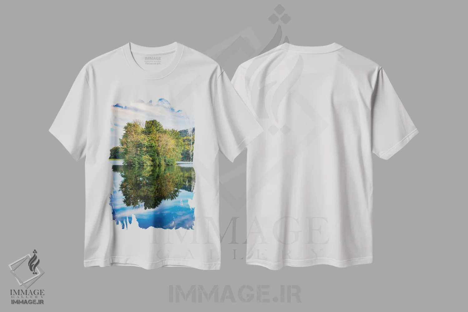 تیشرت سفید طرح دار آثار آنا میلر - immage.ir