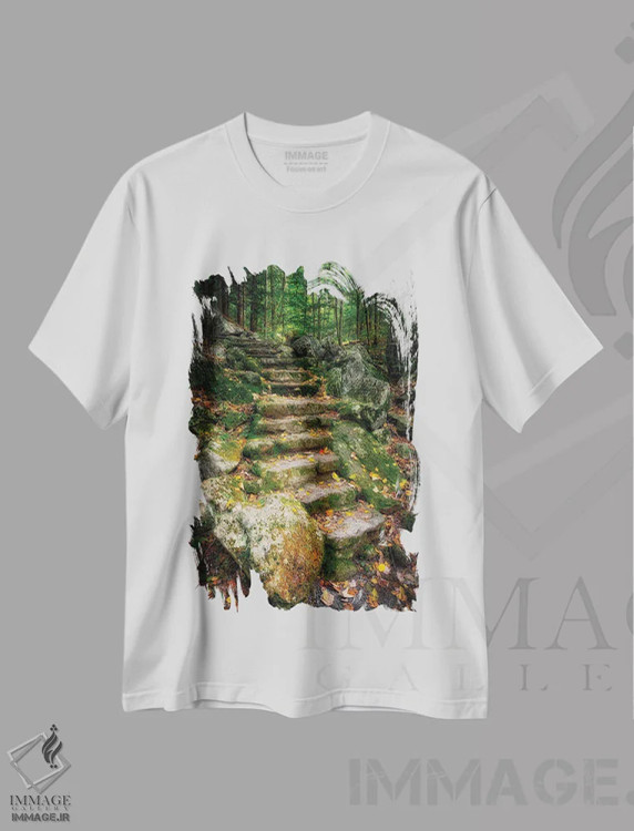 تیشرت سفید طرح دار آثار آنا میلر - فروشگاه ایماژ