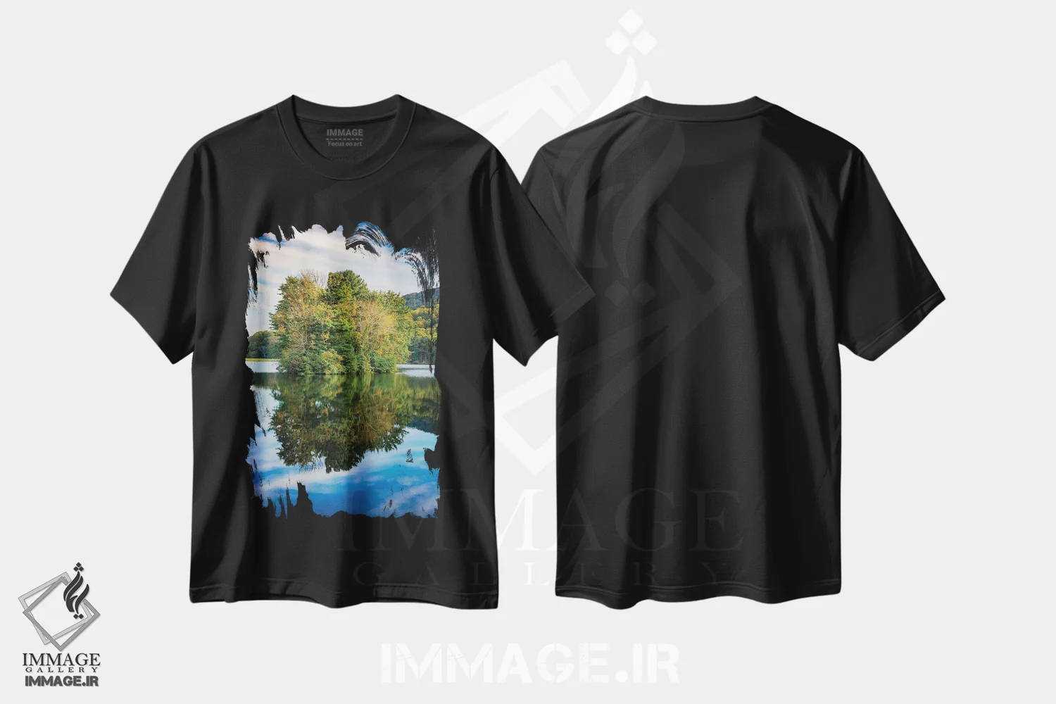 تیشرت مشکی طرح دار آثار آنا میلر - فروشگاه ایماژ
