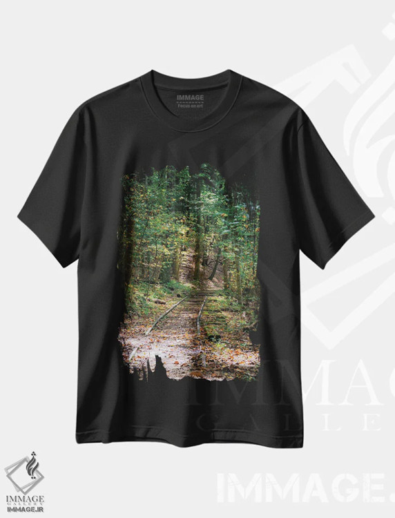 تیشرت مشکی طرح دار آثار آنا میلر - فروشگاه ایماژ