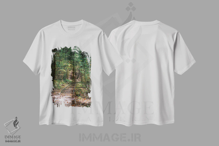 تیشرت سفید طرح دار آثار آنا میلر - immage.ir