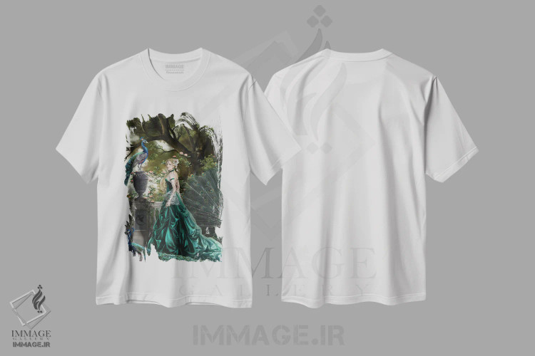 تیشرت سفید طرح دار امرالد هاوتورن، هنر دیجیتال اثر نه نه توماس | immage.ir
