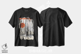تیشرت مشکی طرح دار هنر مجله هواداری مردگان متحرک، هنر دیجیتال اثر ۲ توست دیزاین | فروشگاه ایماژ