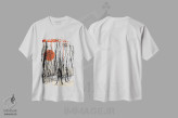 تیشرت سفید طرح دار هنر مجله هواداری مردگان متحرک، هنر دیجیتال اثر ۲ توست دیزاین | immage.ir